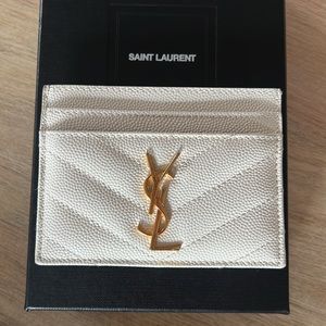 SOLD ❌ SAINT LAURENT  YSL leather Cardholder
